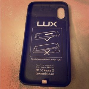 LUX IPhone X battery pack